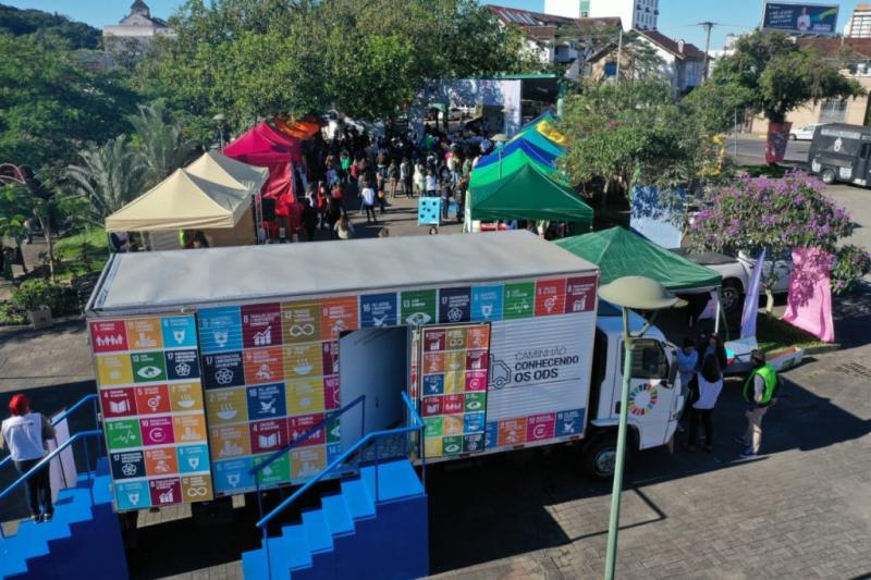  Caminhão Conhecendo os ODS chega a Joinville trazendo conhecimento sobre sustentabilidade