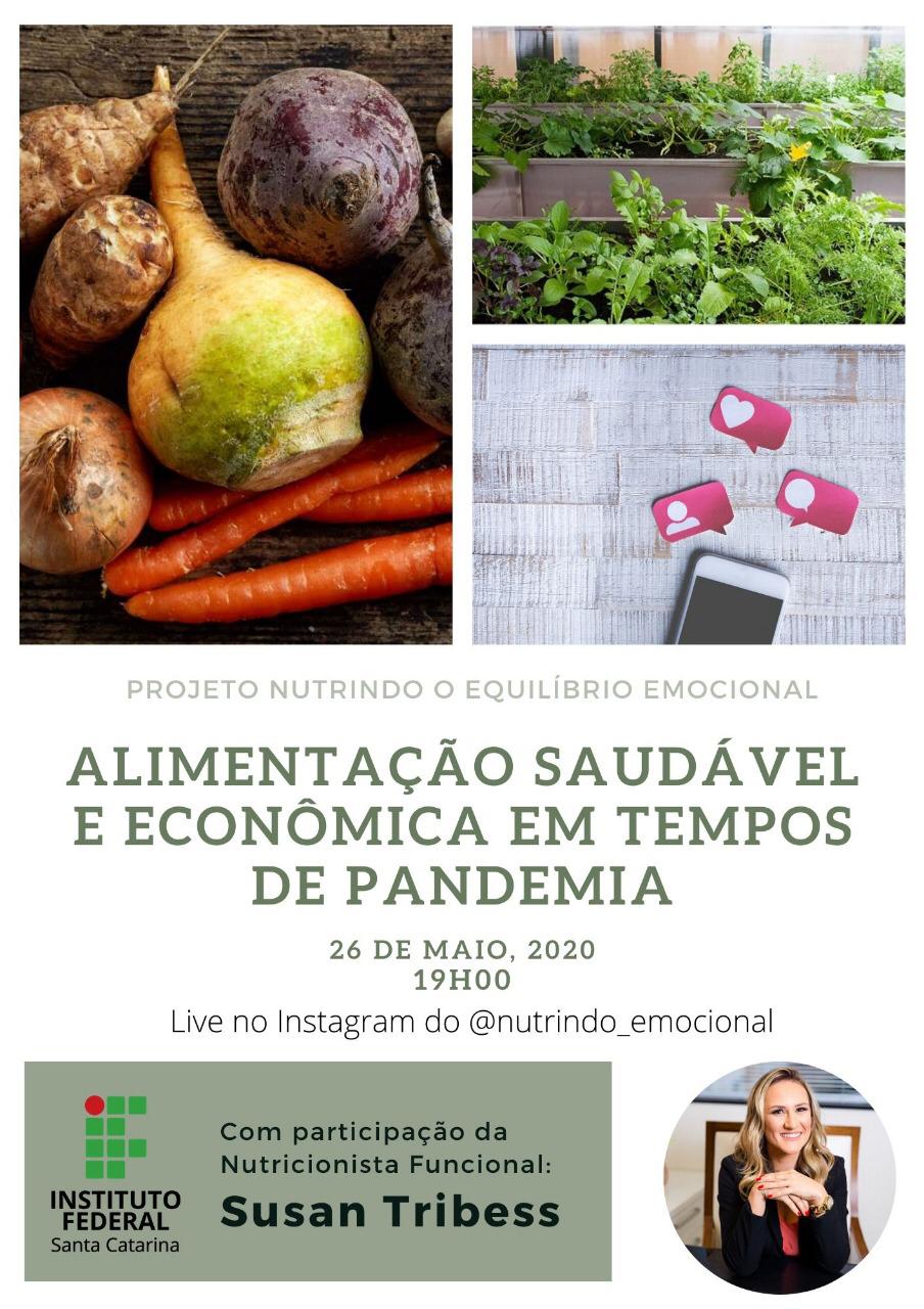 Live: Alimentação saudável e econômica em tempos de pandemia ...