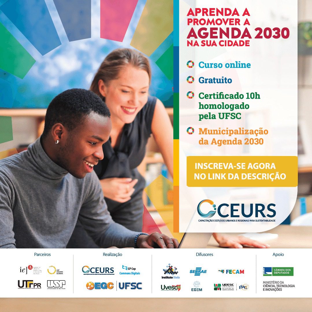  Programa CEURS oferece capacitação gratuita e certificada pela UFSC sobre a Agenda 2030