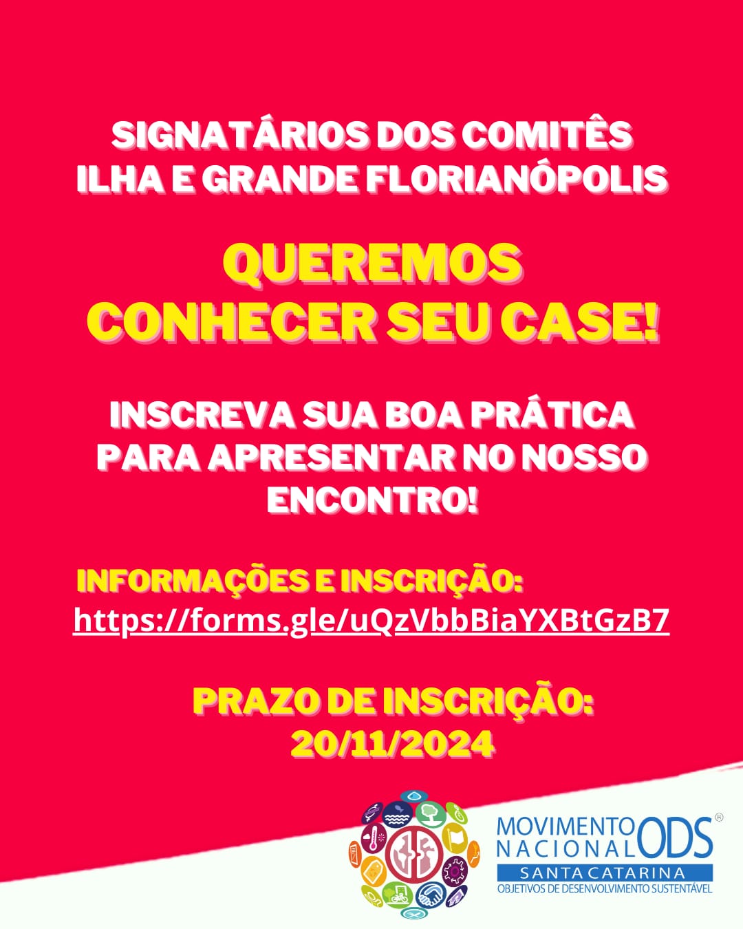  Inscrição de boas práticas ODS – Comitês Floripa e Grande Florianópolis