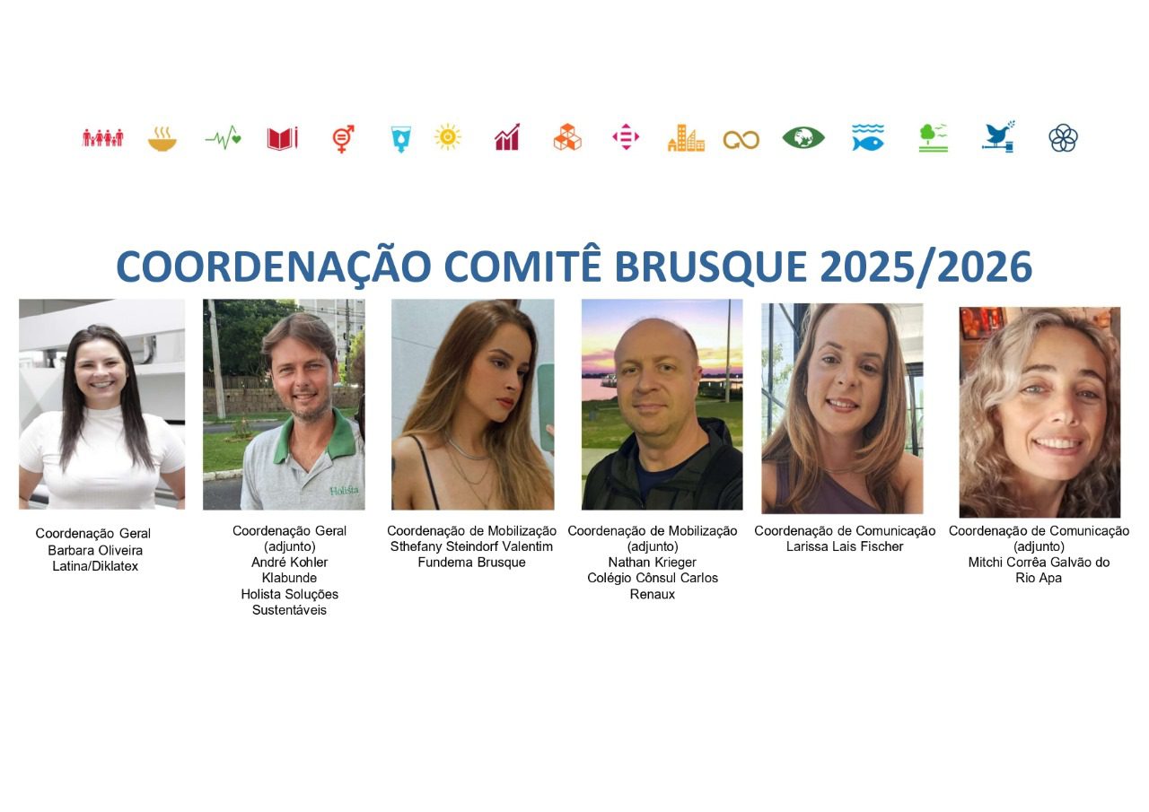  Brusque tem nova coordenação local do Movimento ODS SC com foco em educação e integração de ações
