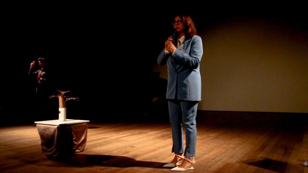 Coordenadora Luciene Vieira representa a coordenação do Comitê ODS local em evento que conecta sustentabilidade e memória coletiva de Balneário Camboriú