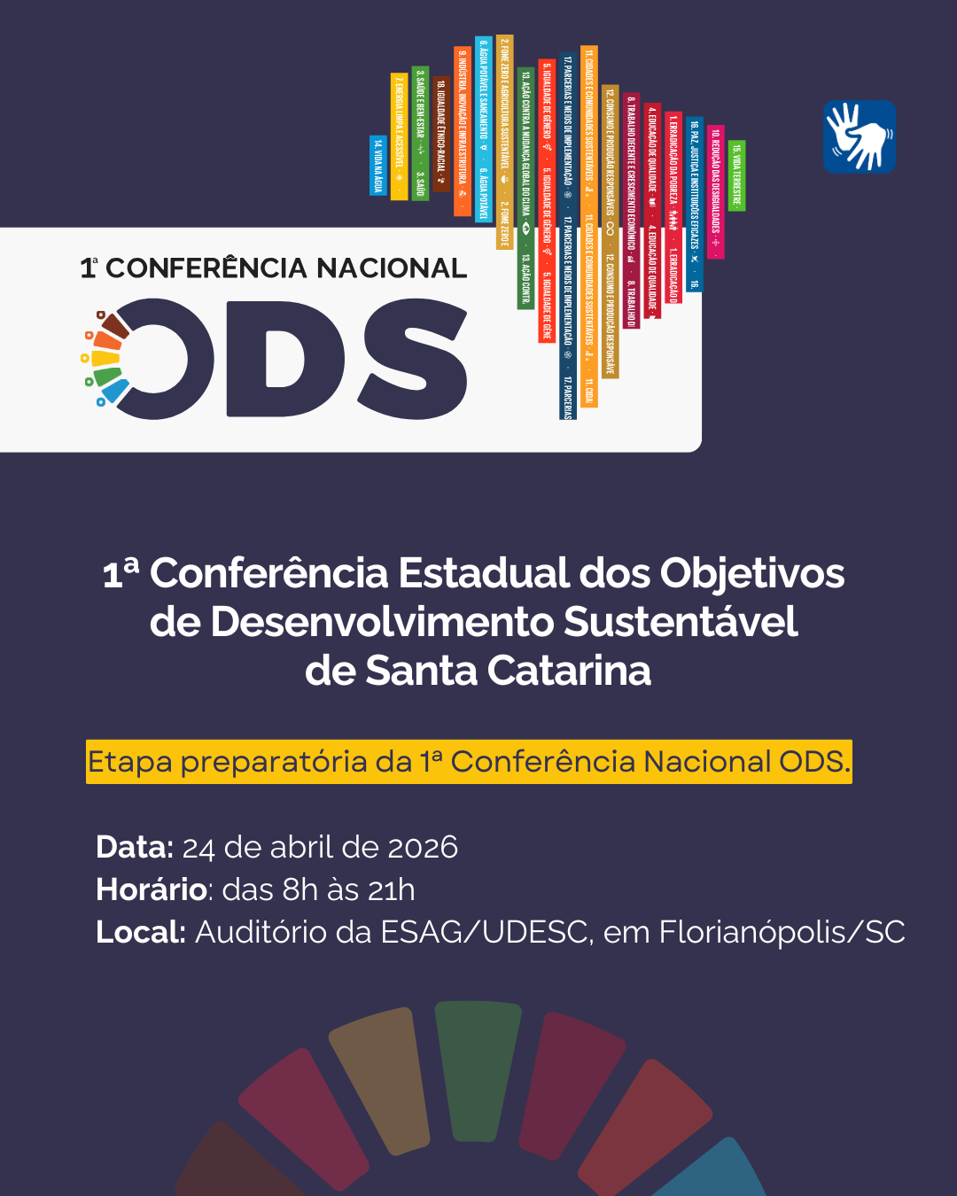  350 inscritos na 1ª Conferência Estadual dos ODS: inscrições encerradas